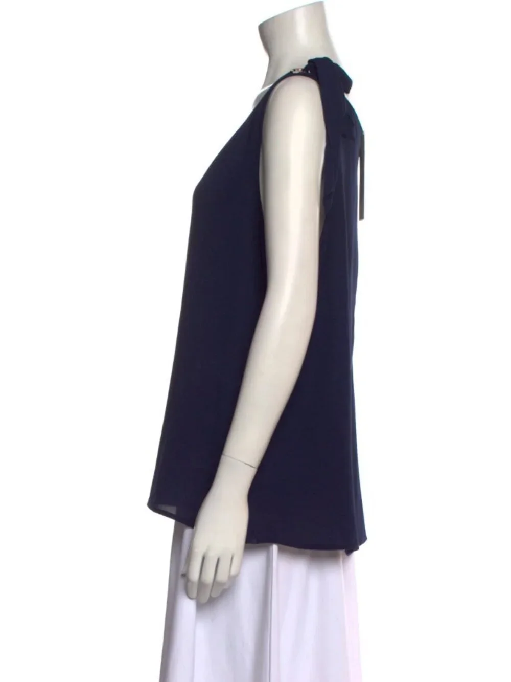 Michael Kors Navy V Neck Sleeveless top